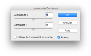 luminosite contraste retouche photo