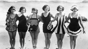 Avant le bikini femmes americaine costume de bain