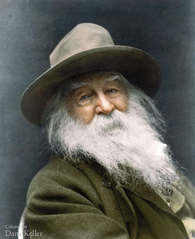 Top 25 photos anciennes historiques colorisées Walt Whitman