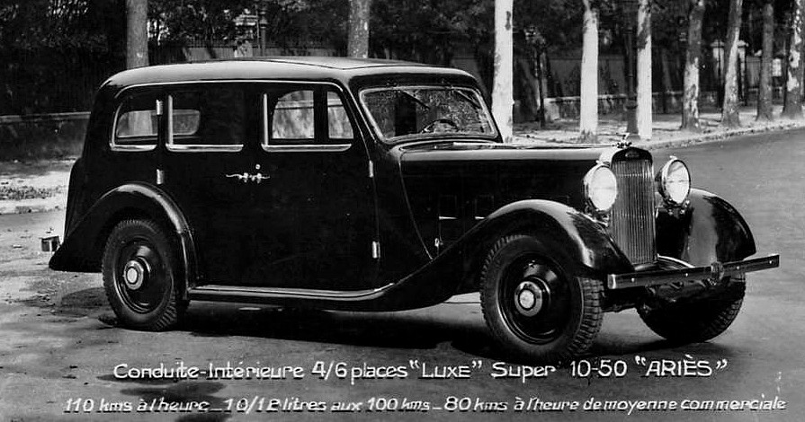 photo-ancienne-Aries-conduite-interieure-luxe-4-6-places-super-10-50---Voiture-de-19--